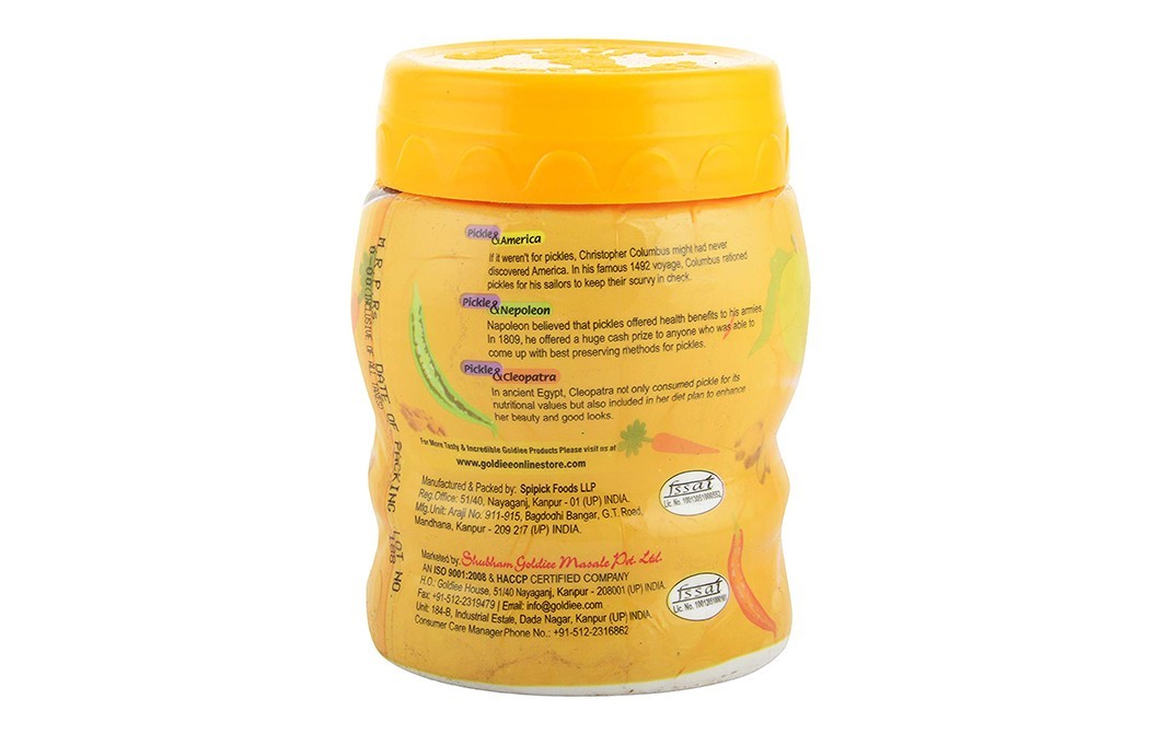 Goldiee Mixed Pickle    Plastic Jar  500 grams